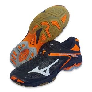 *SOLD* Mizuno Wave Lightning Z3 Orange Black Volleyball Shoes Womans Sz 8.5